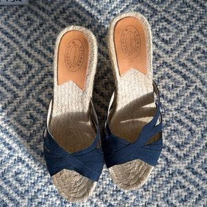 Stubbs & Wooton Grosgrain Wedges.